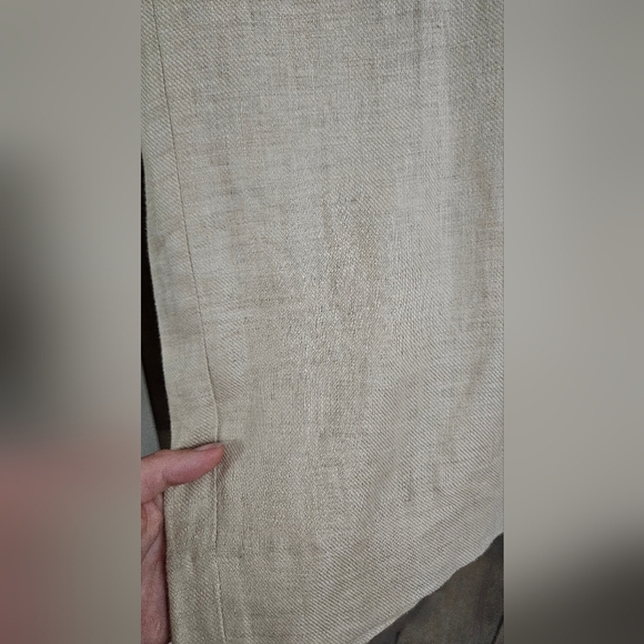 ISLAND IMPORTER 100% linen cozumel pant In Natural Khaki. Size 32 - Picture 13 of 15